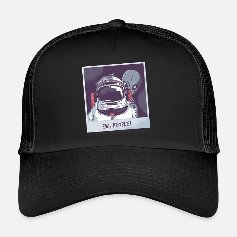 Aliens and astronaut Trucker Cap