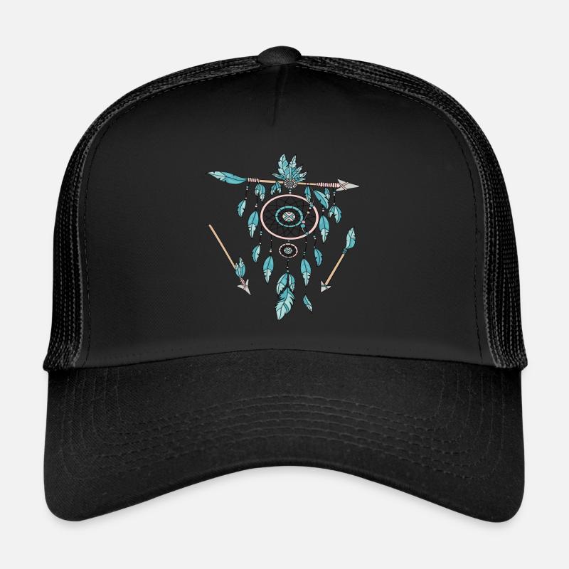 L'attrapeur de rêves - Casquette trucker  - noir/noir