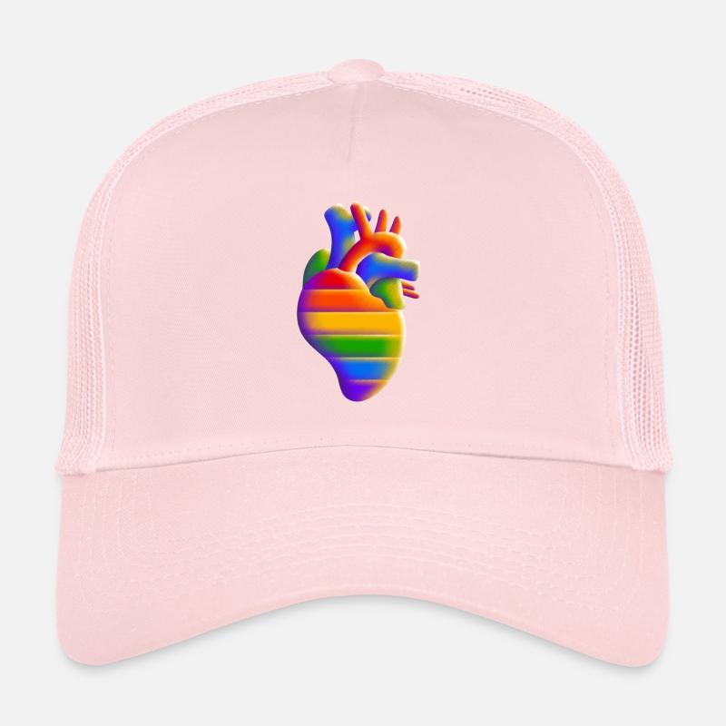 Beating with Pride - Heart - Love Trucker Cap