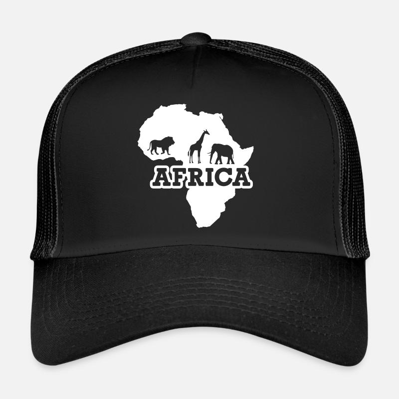 Afrique - Casquette trucker  - noir/noir