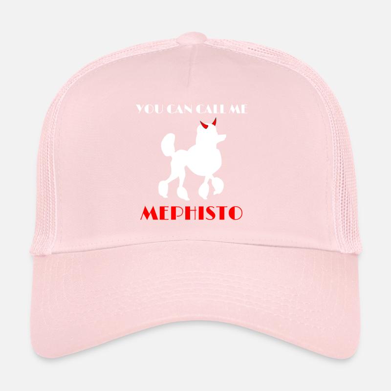 Poodle Mephisto Faust Goethe Saying Trucker Cap