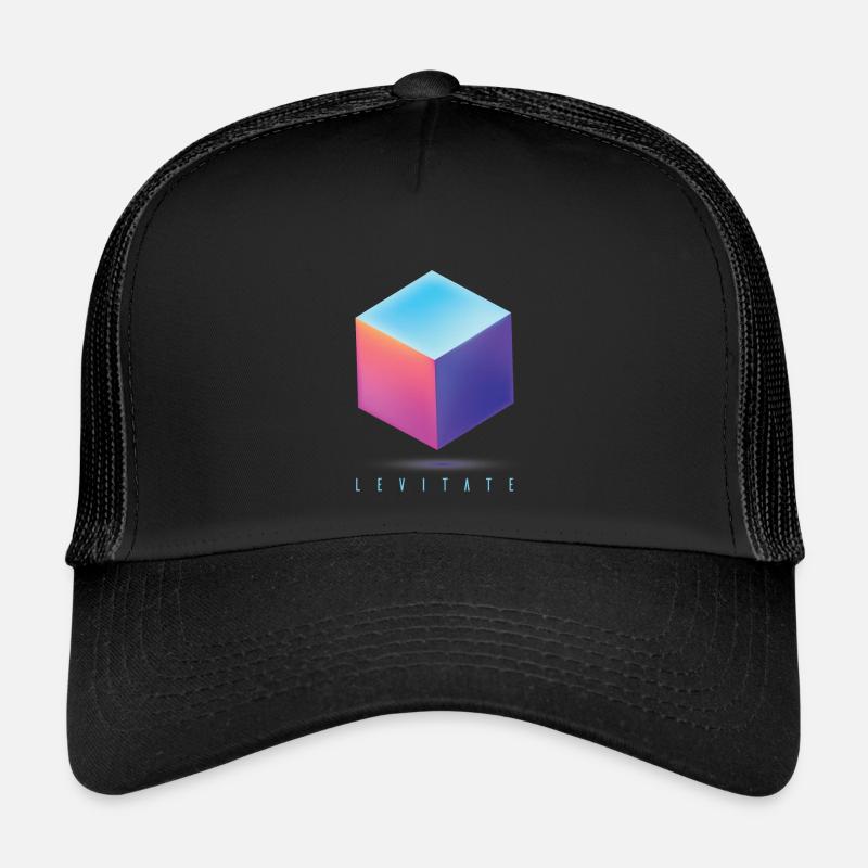 Lévitation Dice - Casquette trucker  - noir/noir