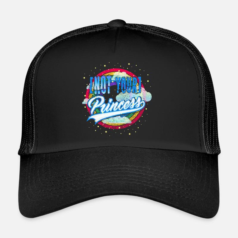 Not your Princess (Rainbow) - Trucker Cap - Schwarz/Schwarz