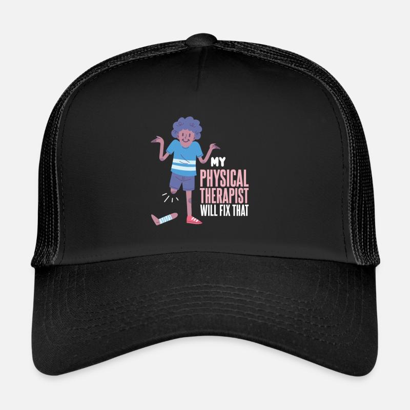Idée de cadeau de physiothérapeute disant drôle Casquette trucker