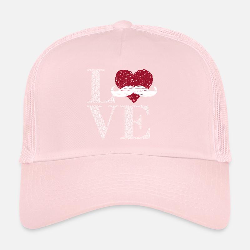 Ich liebe Schnurrbärte Trucker Cap