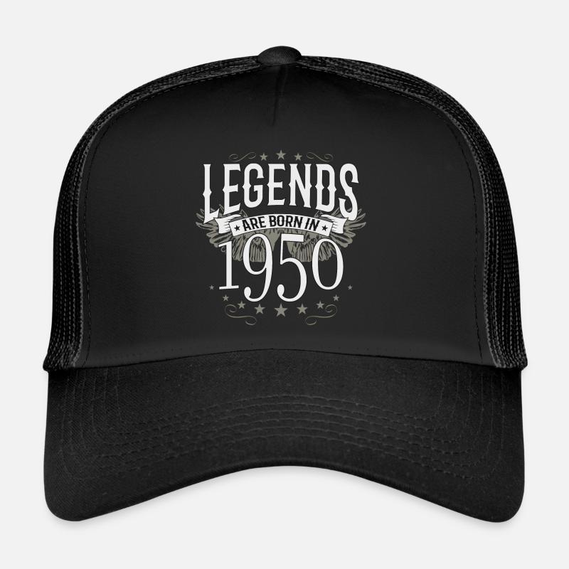 70 year legends were born in 1950 - Trucker Cap - black/black