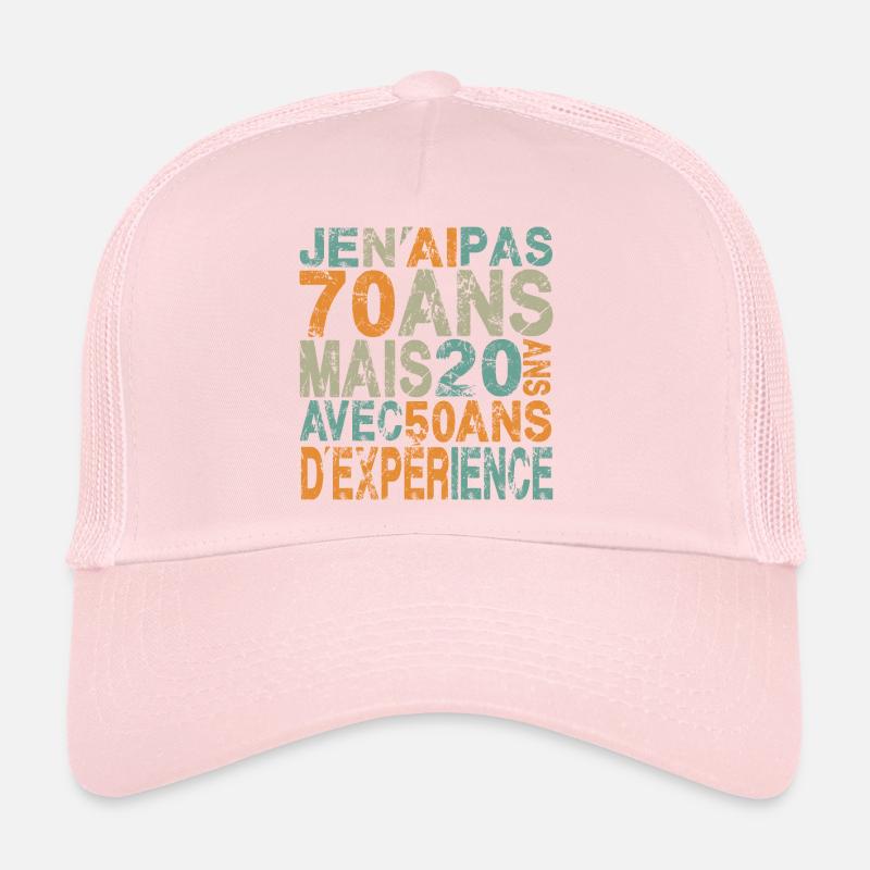 70 ans, anniversaire 70 ans Casquette trucker 