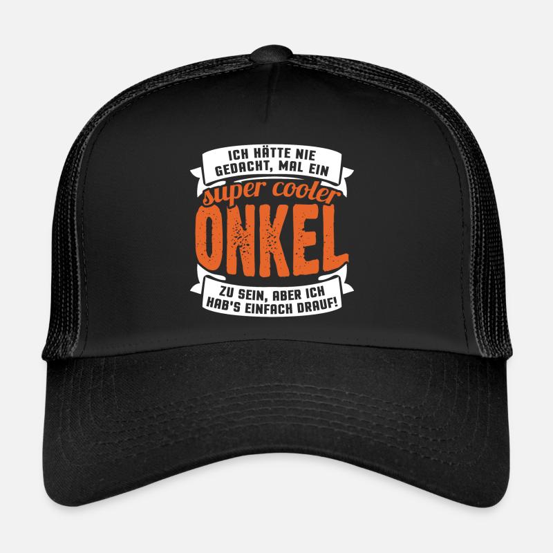 Super cooler Onkel - Trucker Cap - Schwarz/Schwarz