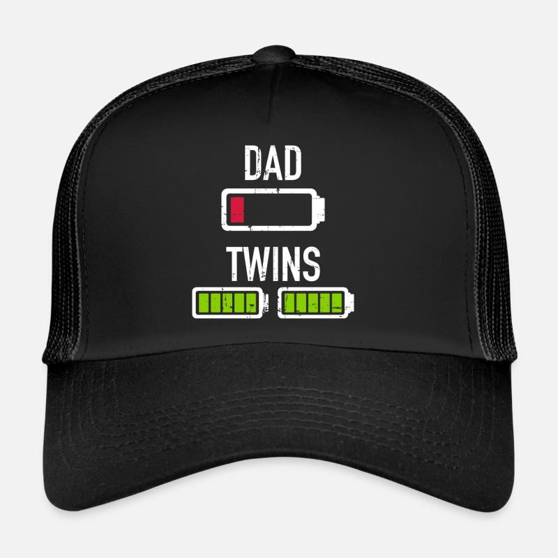 Zwillinge - Trucker Cap - Schwarz/Schwarz