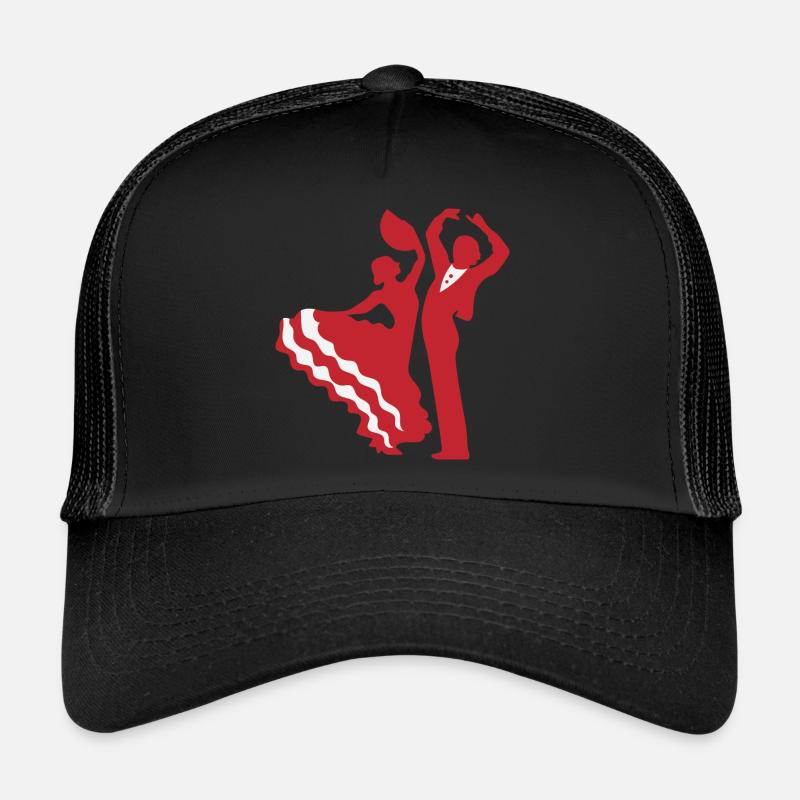 Flamenco Couple Trucker Cap