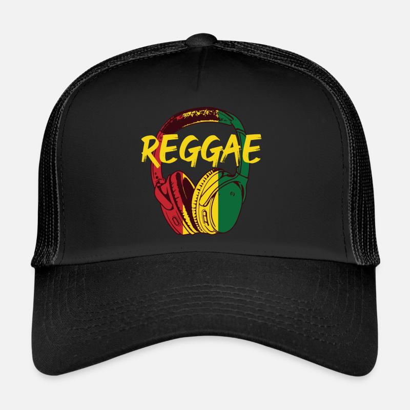Reggae Musik Kopfhörer Trucker Cap