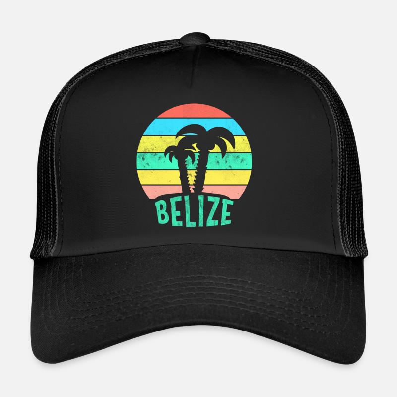 BELIZE Caribbean Sunset Trucker Cap