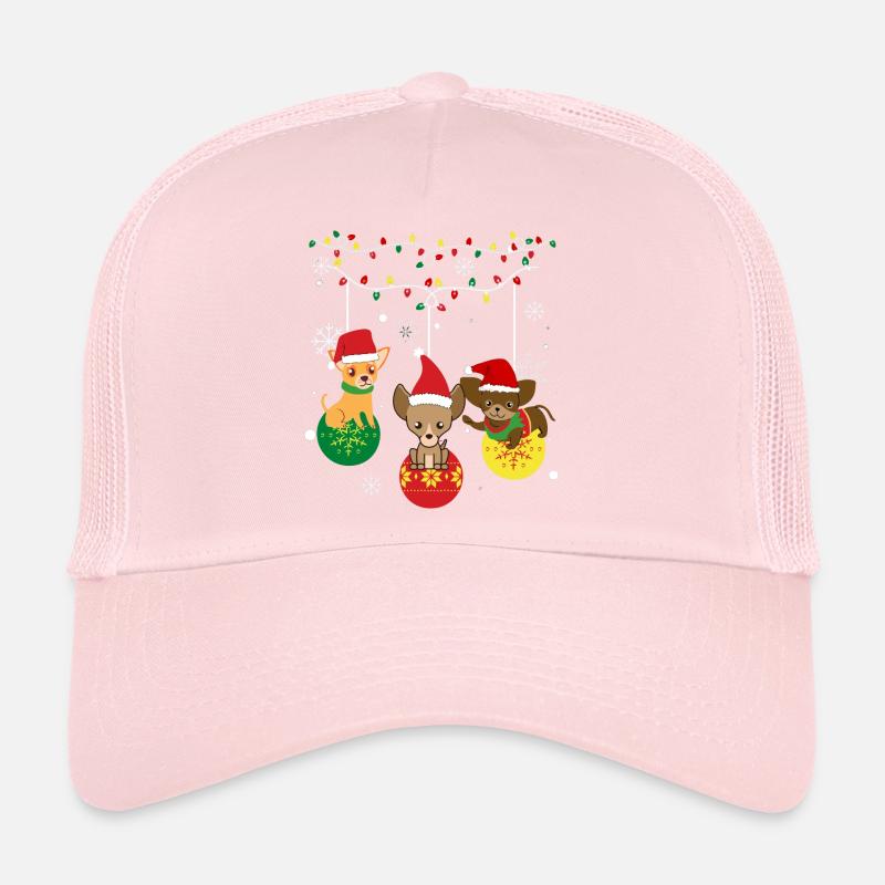 Chien Noël Casquette trucker 