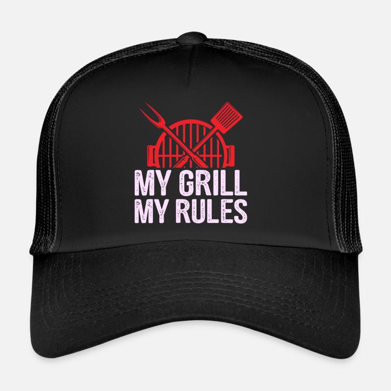 Mon barbecue mes règles Casquette trucker 