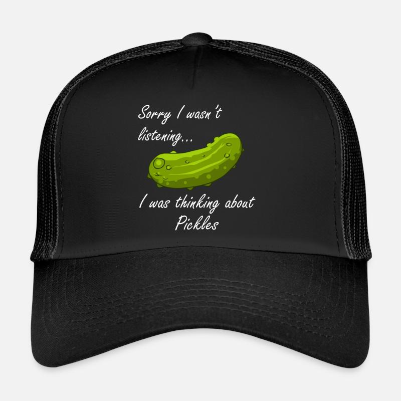 Denken Sie an Gurken fermentierte Gurke - Trucker Cap - Schwarz/Schwarz