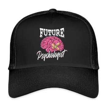 Future Psychologist - Therapy Psychology Brain - Trucker Cap - black/black - Front