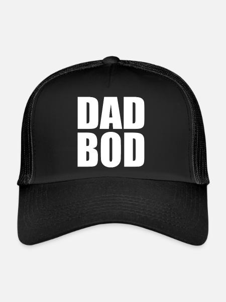 Dad bod - Casquette trucker  - noir/noir - Devant