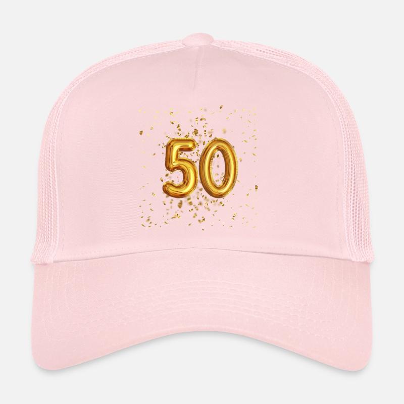 50 Jähriges Luftballon Design Trucker Cap