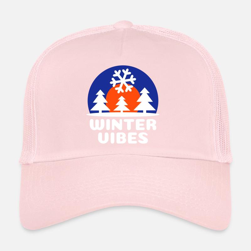 Winter vibes (sun, sky vault, snowflake) Trucker Cap