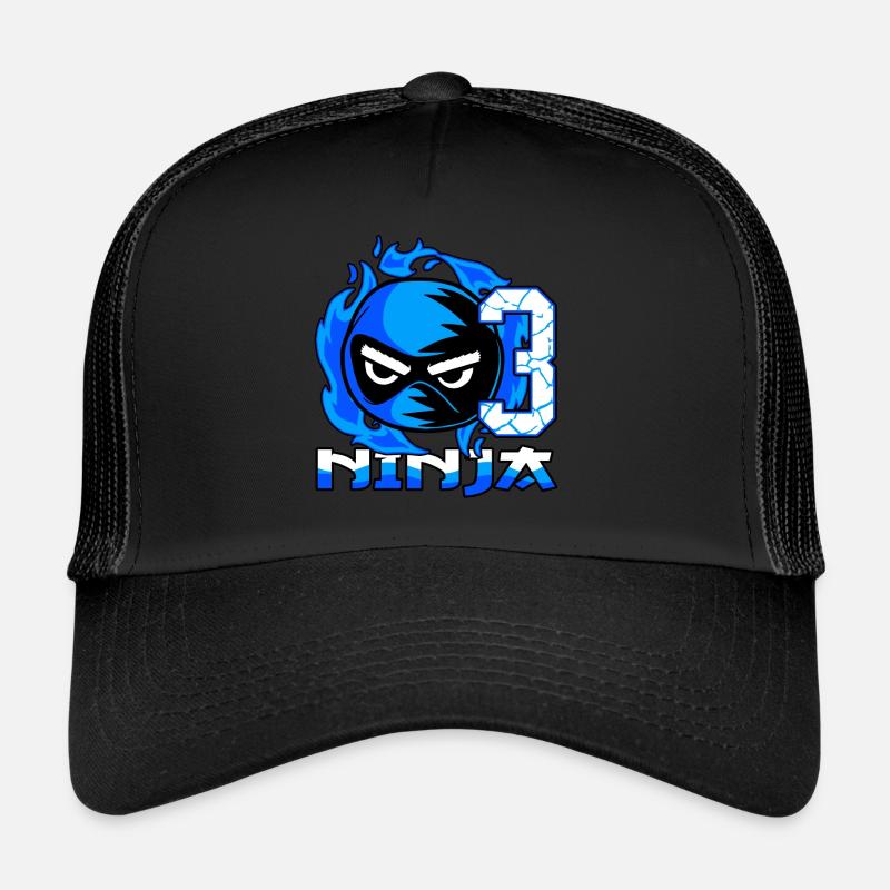 Enfants 3ème anniversaire Garçon 3 ans Ninja Casquette trucker 