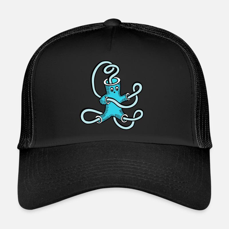 blue tubes Trucker Cap
