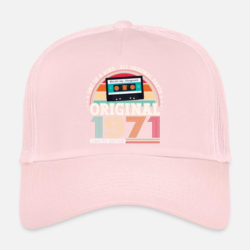 Original Août 1971 51st Birthday Gift Fun Casquette trucker 