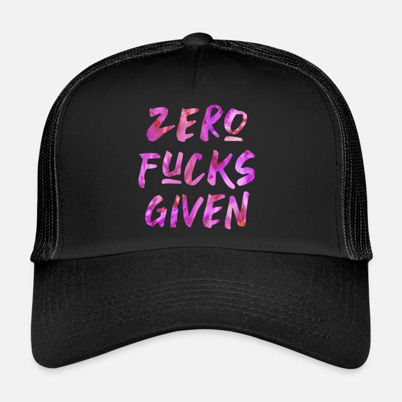 Zéro putain donné Casquette trucker 