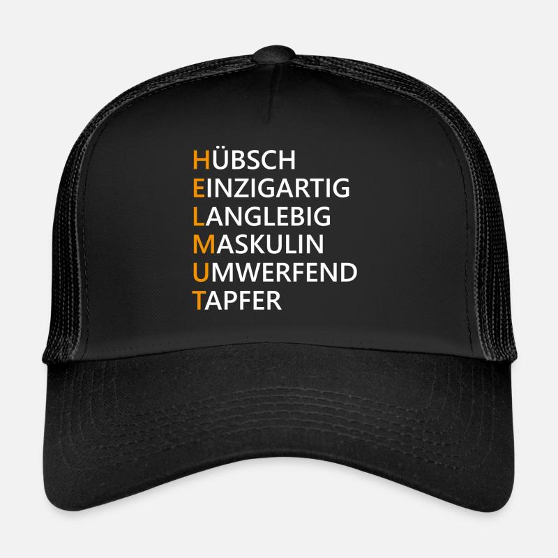Helmut Name Geschenk Trucker Cap