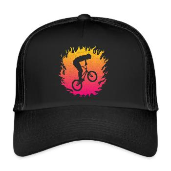 BMX Freestyle Rider Vélo BMX Vélo - Casquette trucker  - noir/noir - Devant