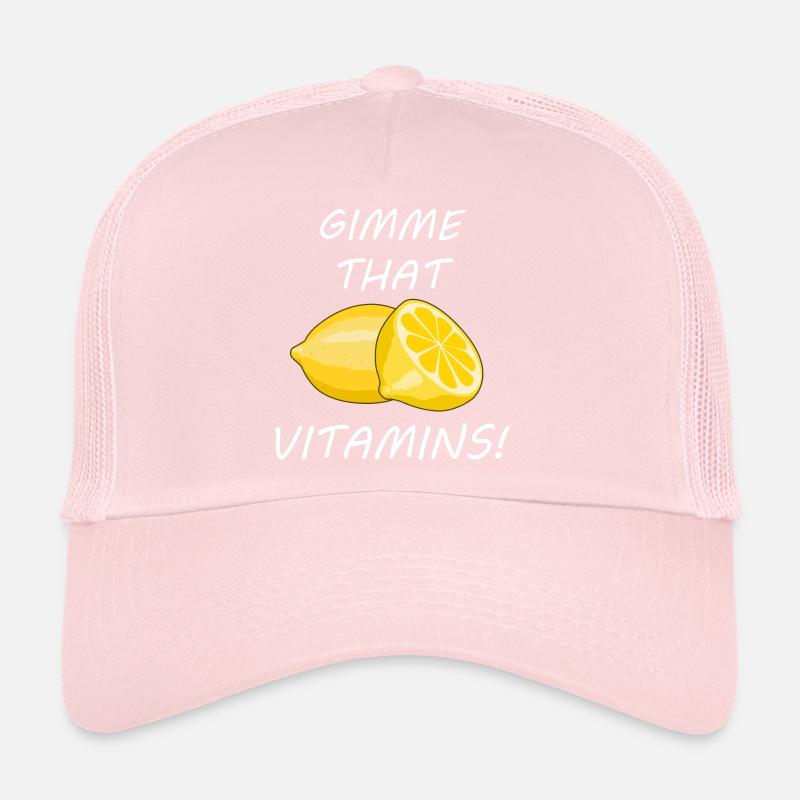 Vitamines saines Citrons Citrons Casquette trucker 