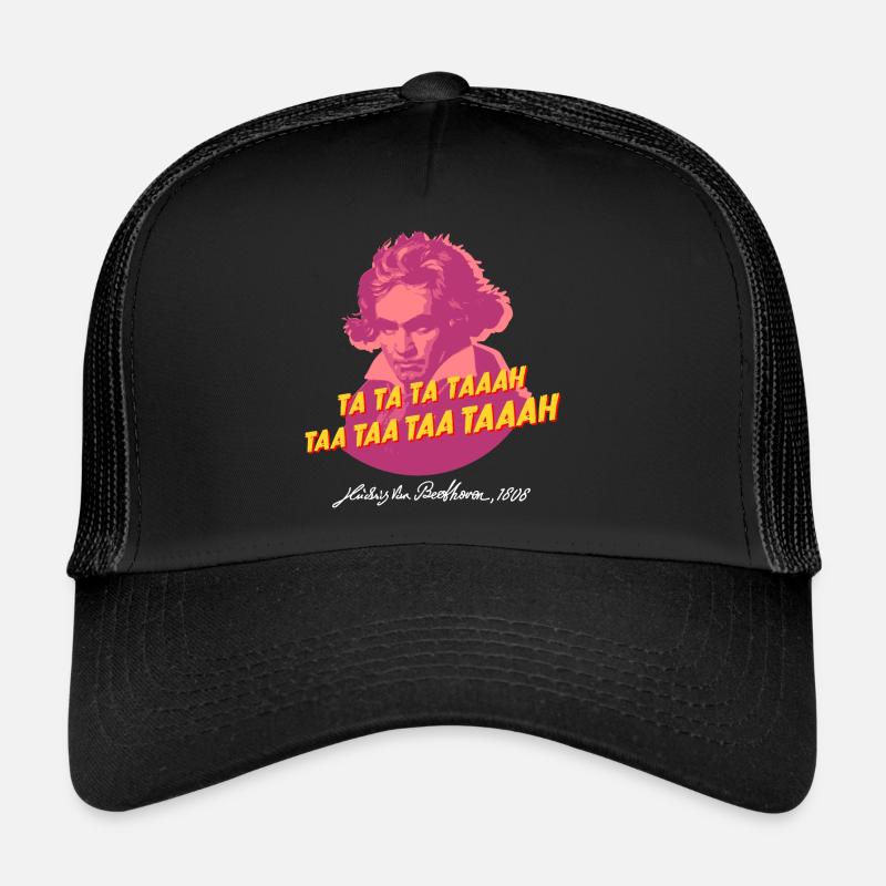 Beethoven Ta ta ta taaah! - Trucker Cap - Schwarz/Schwarz