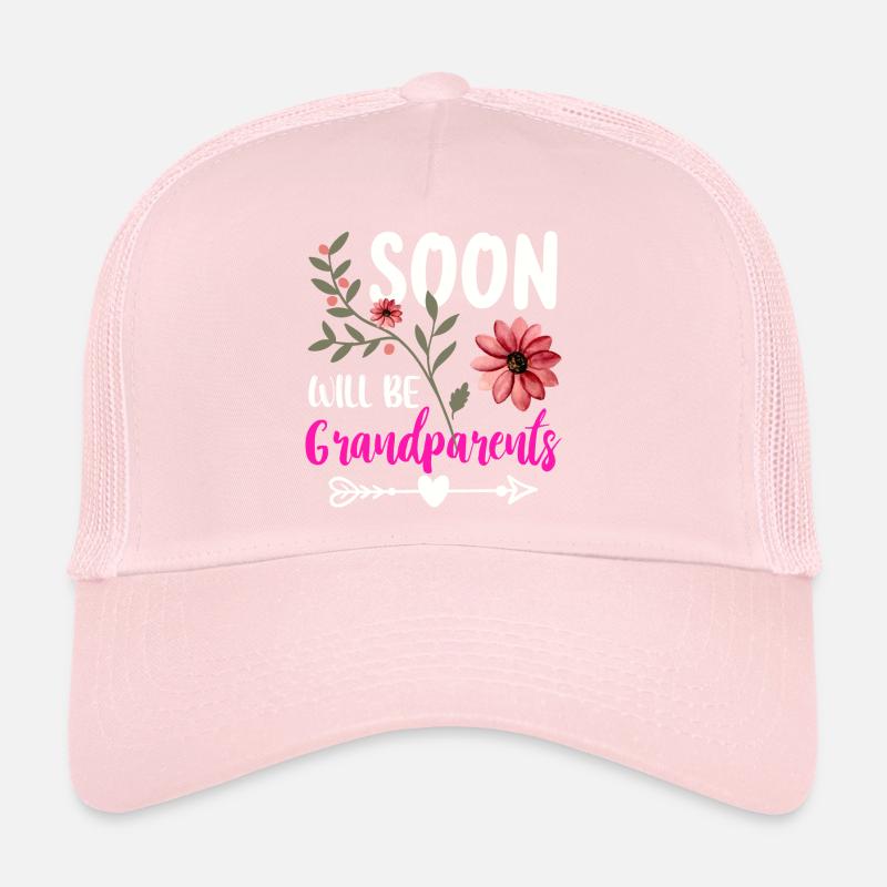 Soon we will be grandma and grandpa, we will be grandparents Trucker Cap