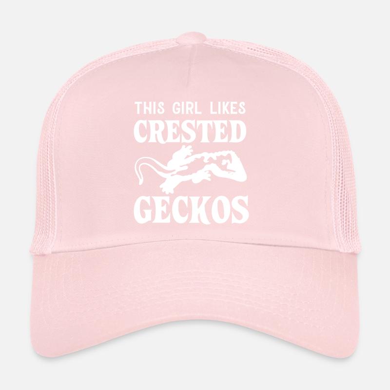 Mädchen mag Geckos Süße Echsen Trucker Cap