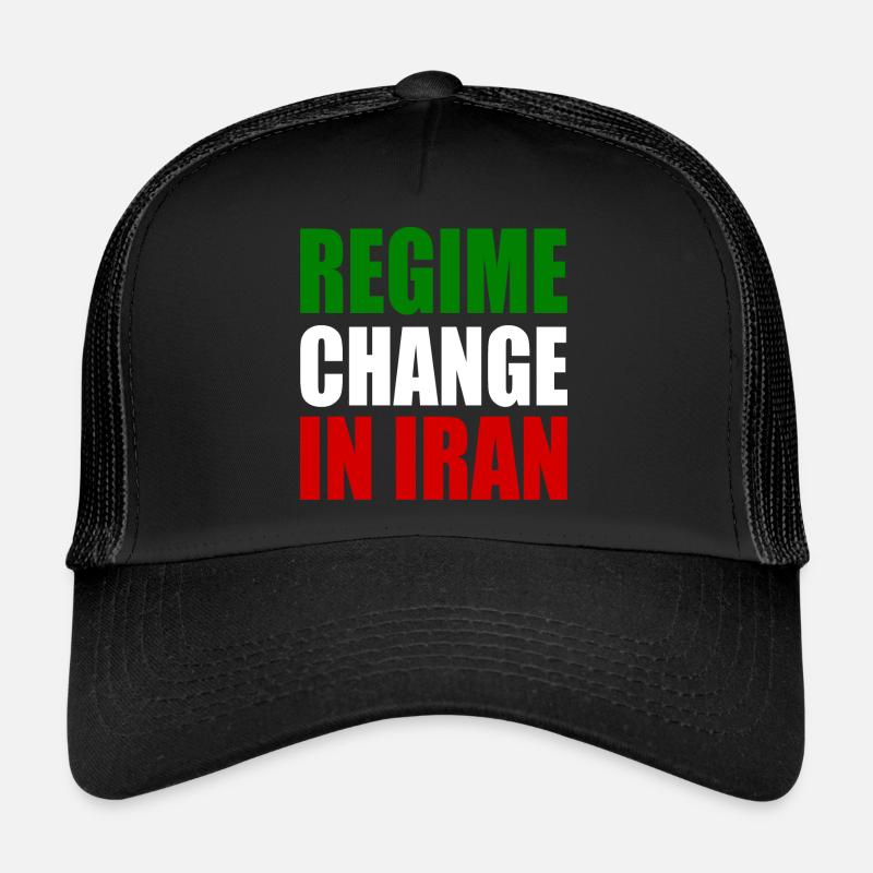 Regime change in iran Trucker Cap