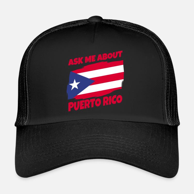 Drapeau de Porto Rico Casquette trucker 
