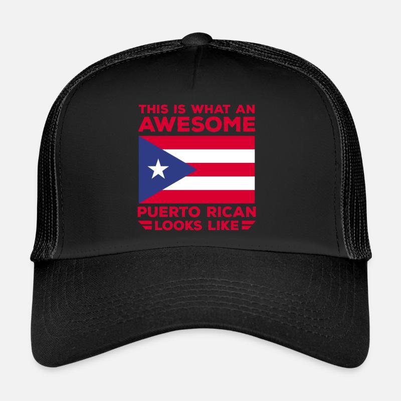 Drapeau de Porto Rico Casquette trucker 