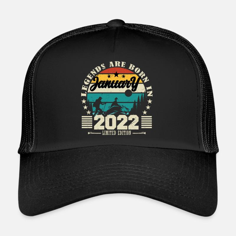 Janvier 2022. Cadeau d'anniversaire janvier 2022. Casquette trucker 