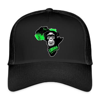 Liberia Chimpanzee - Trucker Cap - black/black - Front