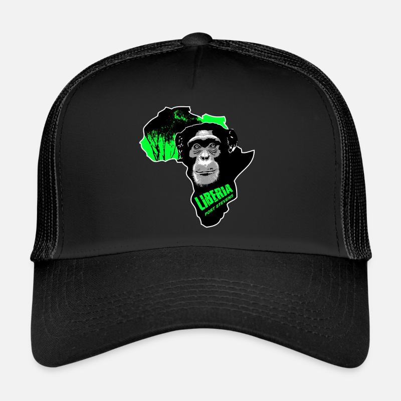 Liberia Chimpanzee - Trucker Cap - black/black