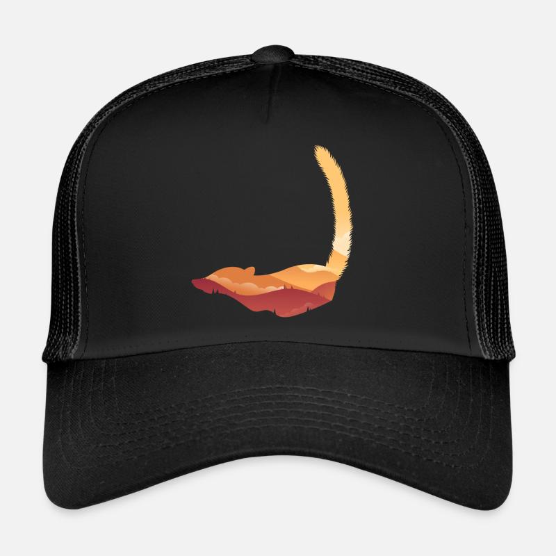 Nasenbär - Trucker Cap - Schwarz/Schwarz