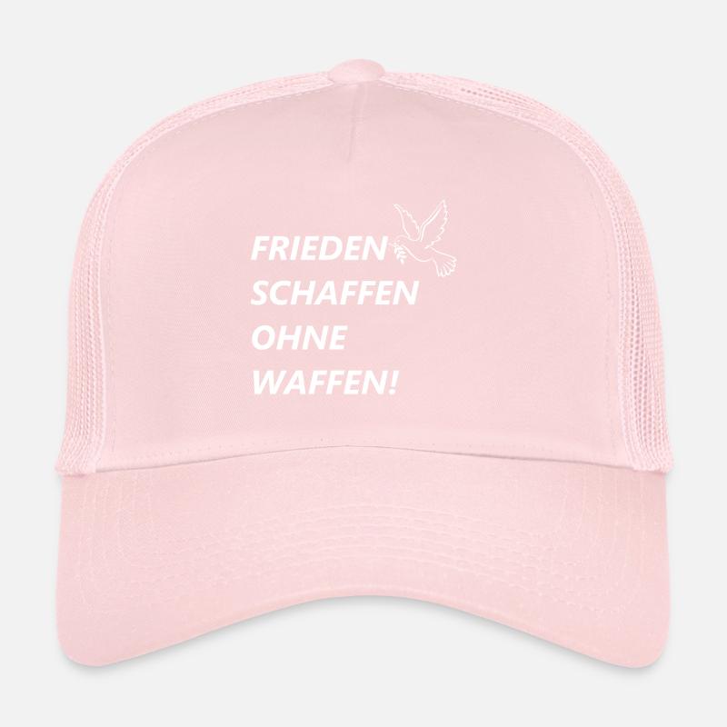 Frieden schaffen ohne Waffen! - Friedenstaube Trucker Cap