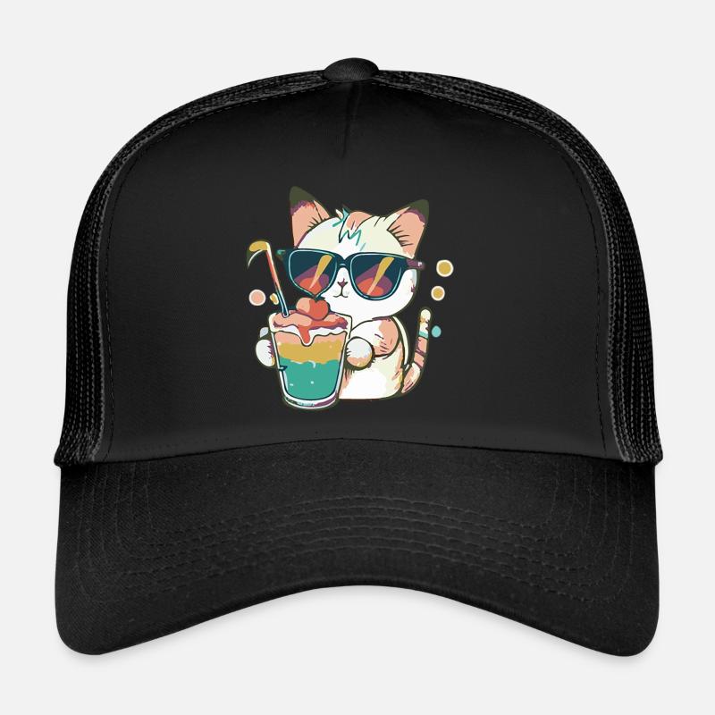 The Casual Cat Trucker Cap