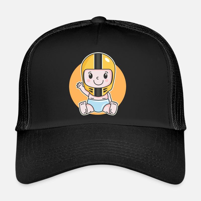 Moto bébé biker baby naissance grossesse Casquette trucker 