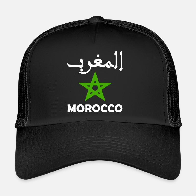 Maroc - Casquette trucker  - noir/noir