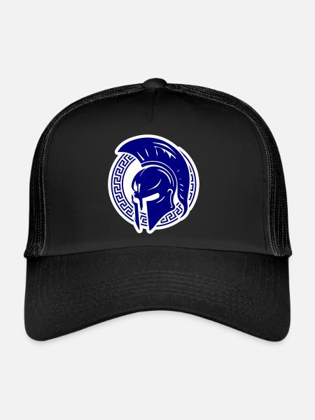 Casque Spartan Gladiator Sparta - Casquette trucker  - noir/noir - Devant