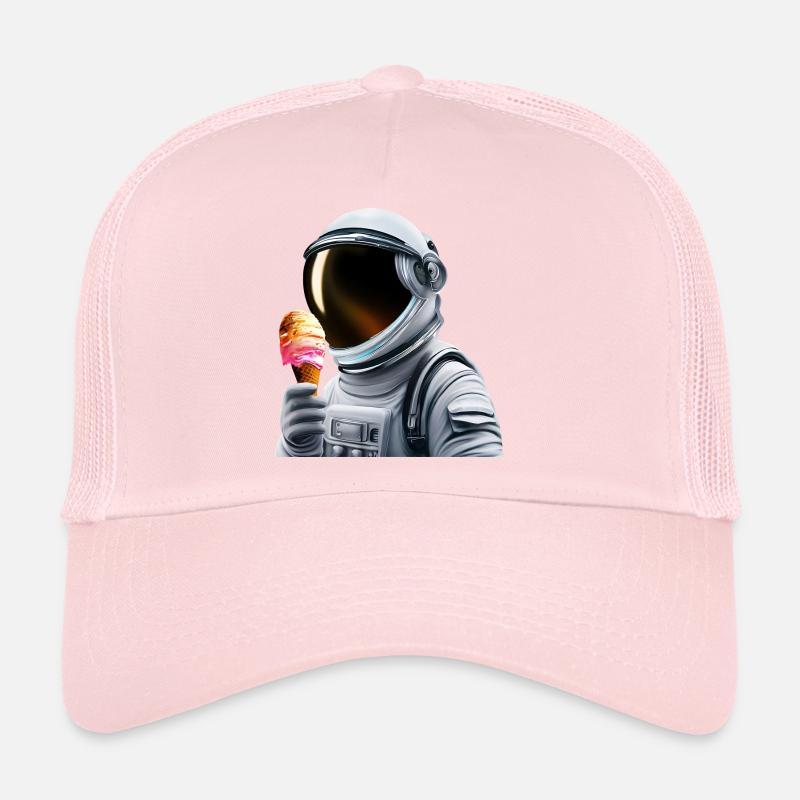 Astronaute de la crème glacée gaufre Casquette trucker 