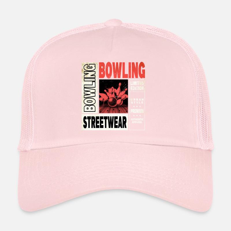 Bowling Bowling Bowling Ball Quilles Joueurs de bowling Casquette trucker 