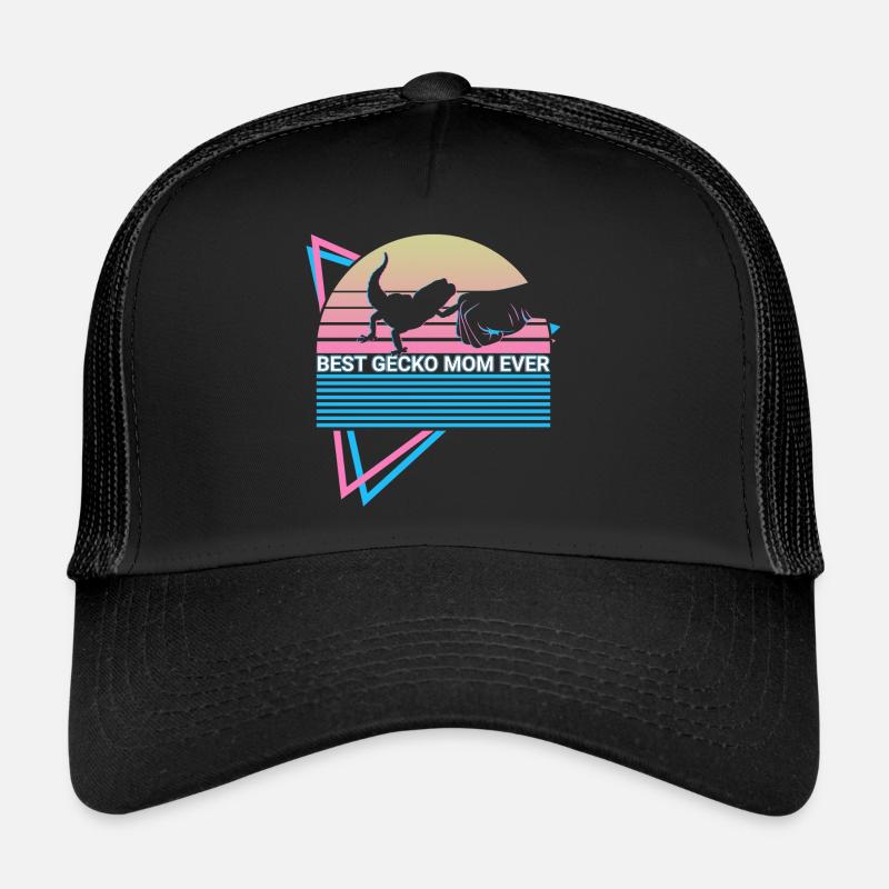 Gecko léopard Mama Rétro Casquette trucker 