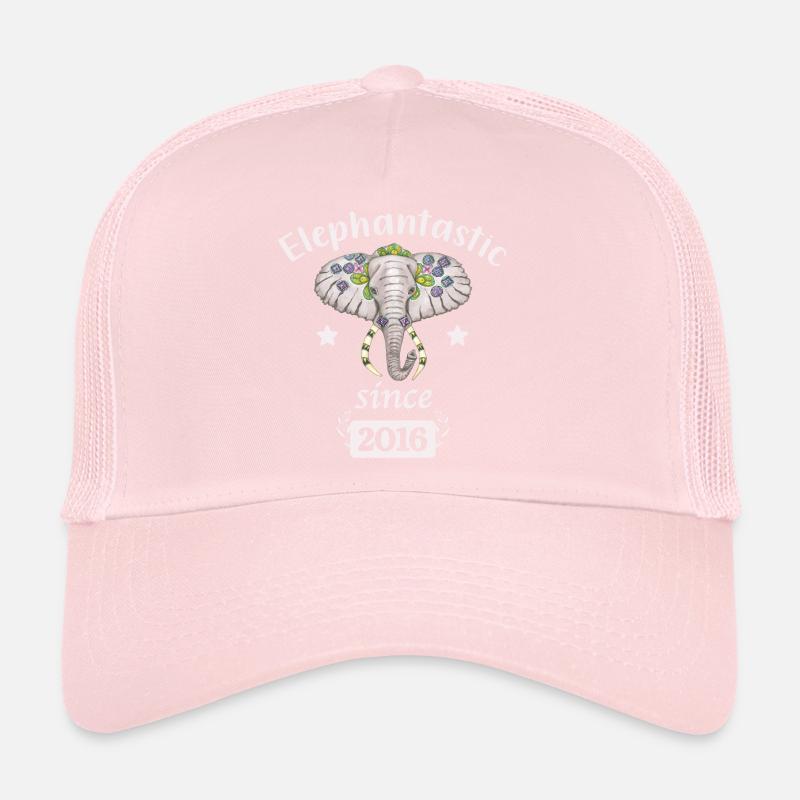 Éléphantastic depuis 2016, tête d’éléphant décorée Casquette trucker 