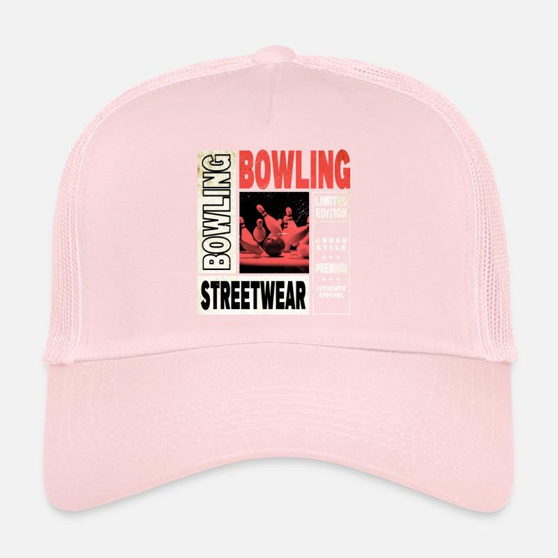 Bowling Bowling Bowling Ball Quilles Joueurs de bowling Casquette trucker 
